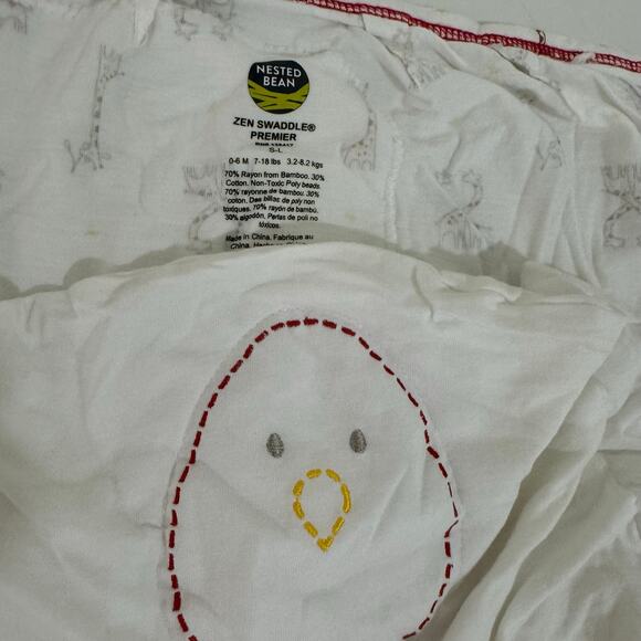 Nested Bean Zen Swaddle Premier Size S-L Weighted Giraffes - Picture 5 of 6